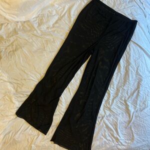 SHEER WIDE LEG PANTS